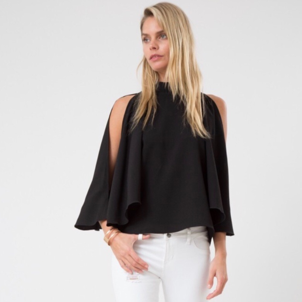 Kimono Top with Open Shoulder Sleeves - Picture 7 of 8